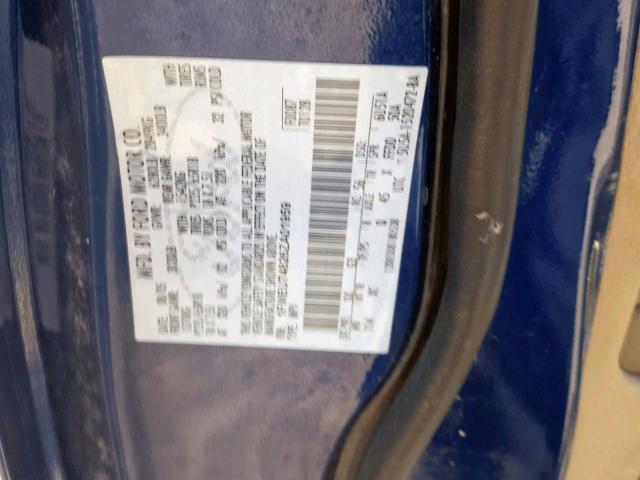 1FMEU74826ZA01959 - 2006 FORD EXPLORER E BLUE photo 10