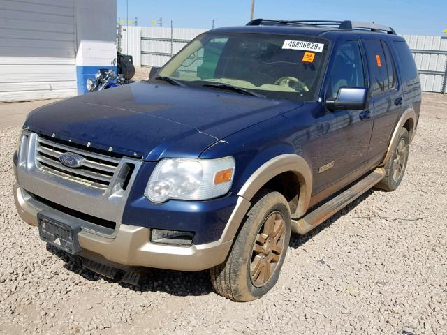 1FMEU74826ZA01959 - 2006 FORD EXPLORER E BLUE photo 2