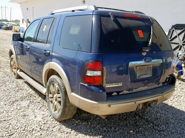 1FMEU74826ZA01959 - 2006 FORD EXPLORER E BLUE photo 3