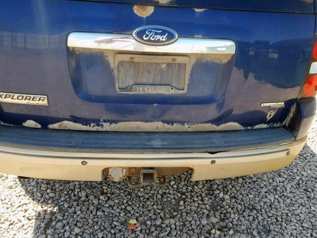 1FMEU74826ZA01959 - 2006 FORD EXPLORER E BLUE photo 9