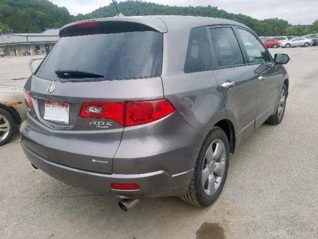 5J8TB18568A007328 - 2008 ACURA RDX TECHNO GRAY photo 4