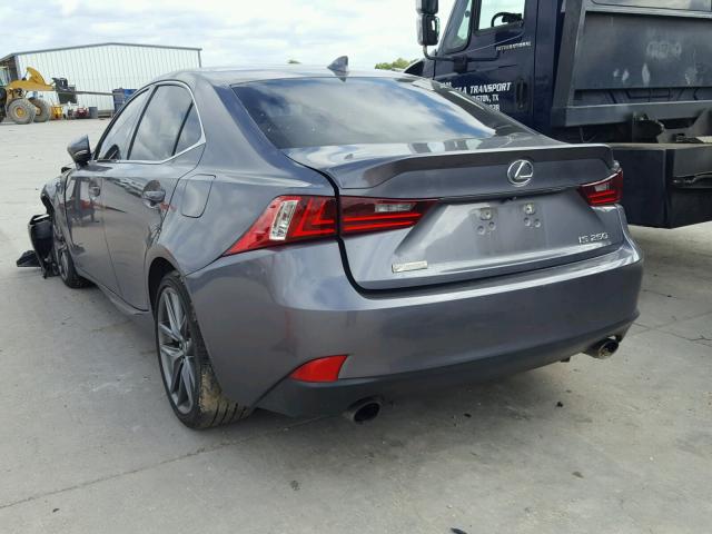 JTHBF1D25F5066871 - 2015 LEXUS IS 250 SILVER photo 3