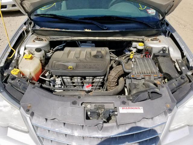 1C3LC46J88N142854 - 2008 CHRYSLER SEBRING LX SILVER photo 7