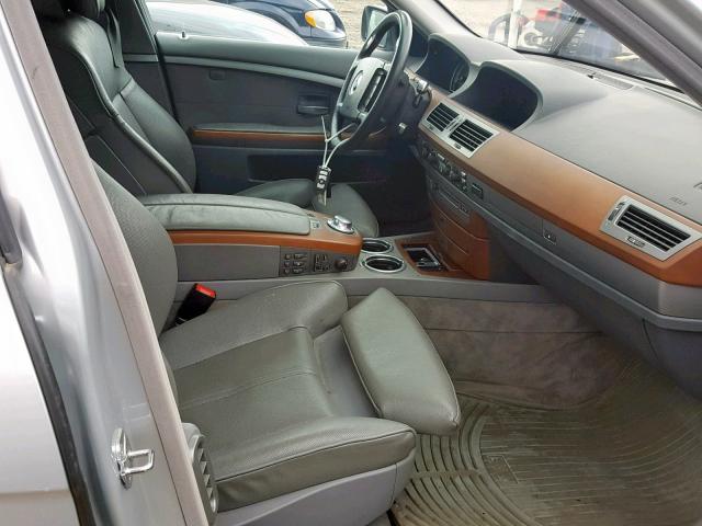 WBAGN63473DS43672 - 2003 BMW 745 LI SILVER photo 5