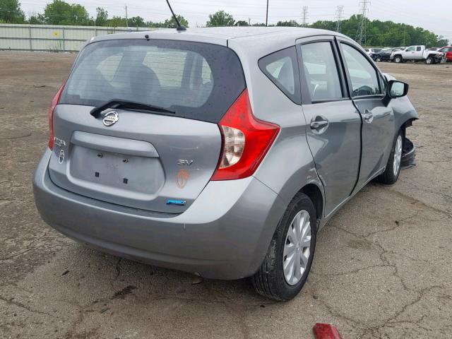 3N1CE2CP2FL403513 - 2015 NISSAN VERSA NOTE GRAY photo 4