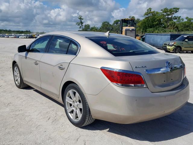 1G4GC5ED7BF321012 - 2011 BUICK LACROSSE C BEIGE photo 3