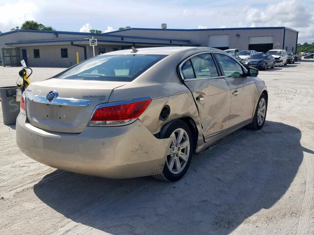 1G4GC5ED7BF321012 - 2011 BUICK LACROSSE C BEIGE photo 4