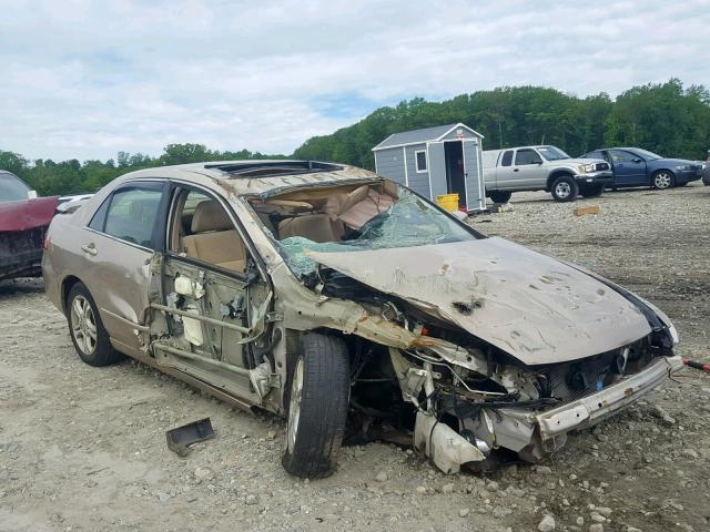 1HGCM56737A145395 - 2007 HONDA ACCORD EX TAN photo 1