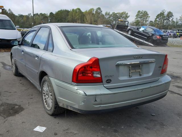 YV1TS92D041358379 - 2004 VOLVO S80 SILVER photo 3