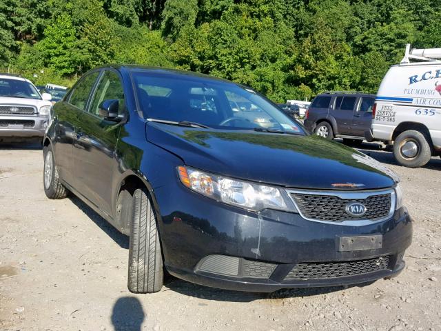 KNAFU4A23C5603809 - 2012 KIA FORTE EX BLACK photo 1