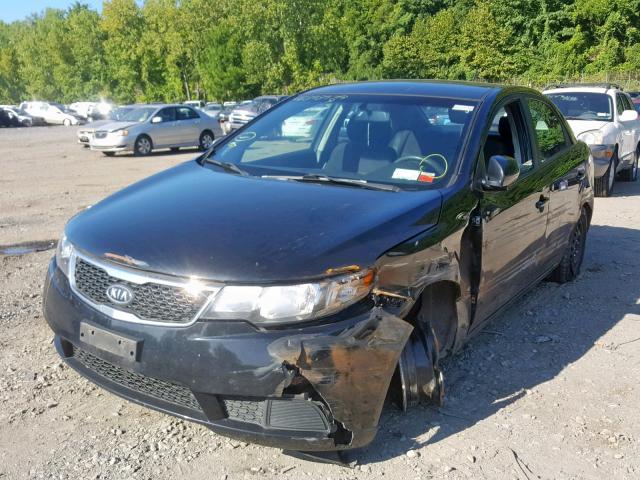 KNAFU4A23C5603809 - 2012 KIA FORTE EX BLACK photo 2