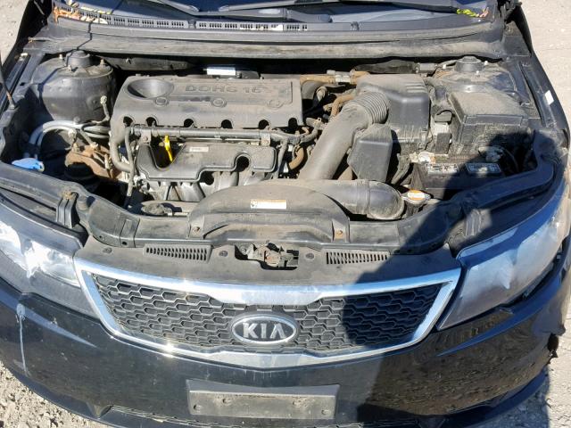 KNAFU4A23C5603809 - 2012 KIA FORTE EX BLACK photo 7