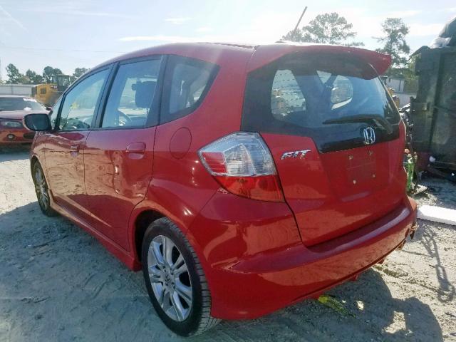 JHMGE8H57BS008391 - 2011 HONDA FIT SPORT RED photo 3