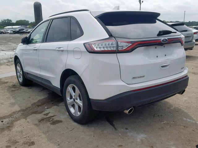 2FMPK4G90JBB40758 - 2018 FORD EDGE SE WHITE photo 3