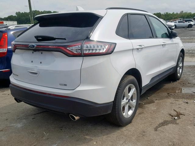 2FMPK4G90JBB40758 - 2018 FORD EDGE SE WHITE photo 4