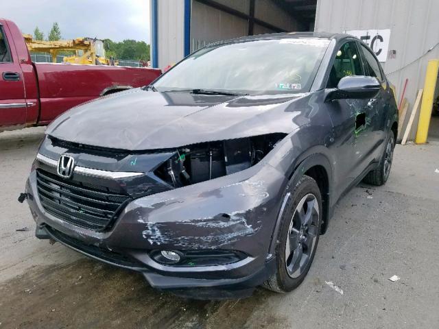 3CZRU6H51JM720298 - 2018 HONDA HR-V EX GRAY photo 2