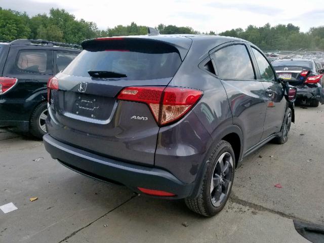 3CZRU6H51JM720298 - 2018 HONDA HR-V EX GRAY photo 4