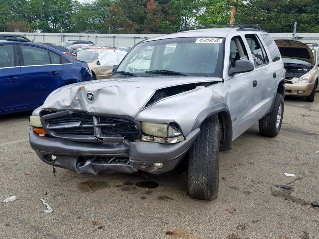 1B4HS38N82F208980 - 2002 DODGE DURANGO SP SILVER photo 2