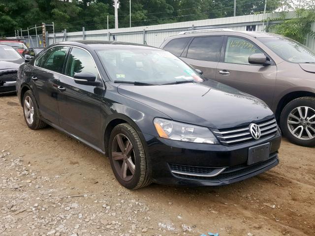 1VWBP7A38DC109782 - 2013 VOLKSWAGEN PASSAT SE BLACK photo 1