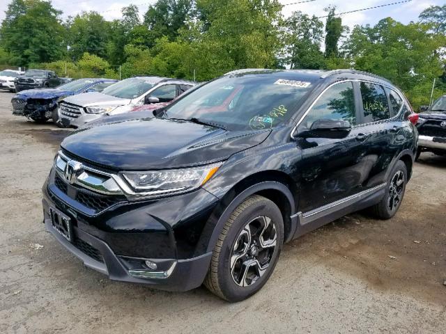 2HKRW2H99HH622003 - 2017 HONDA CR-V TOURI BLACK photo 2