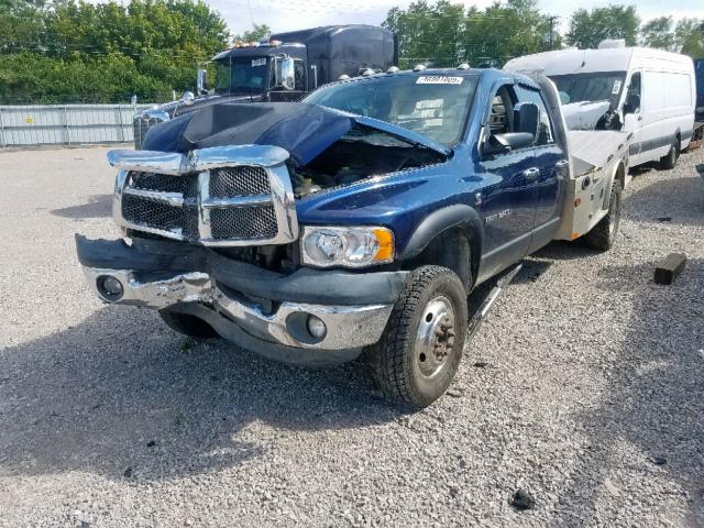 3D7MU48C63G852550 - 2003 DODGE RAM 3500 S BLUE photo 2