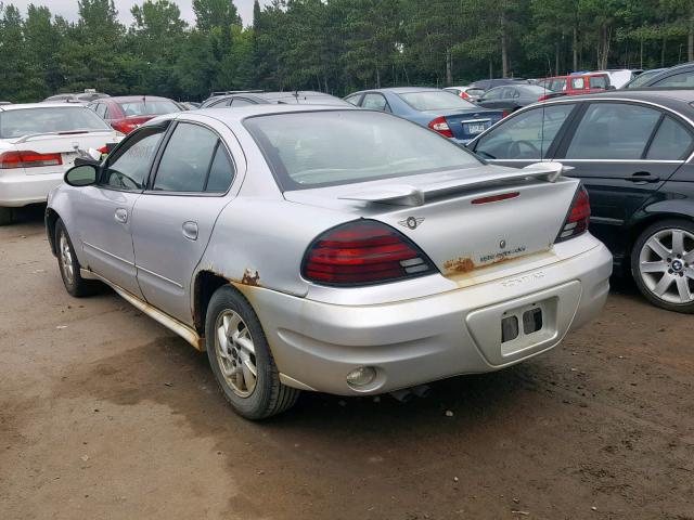 1G2NF52E24M501291 - 2004 PONTIAC GRAND AM S SILVER photo 3