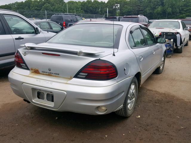 1G2NF52E24M501291 - 2004 PONTIAC GRAND AM S SILVER photo 4