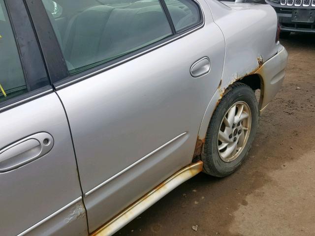 1G2NF52E24M501291 - 2004 PONTIAC GRAND AM S SILVER photo 9