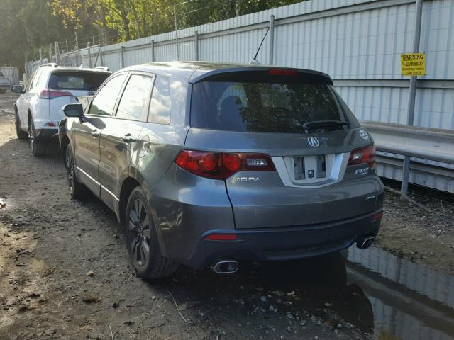 5J8TB1H28AA004541 - 2010 ACURA RDX GRAY photo 3