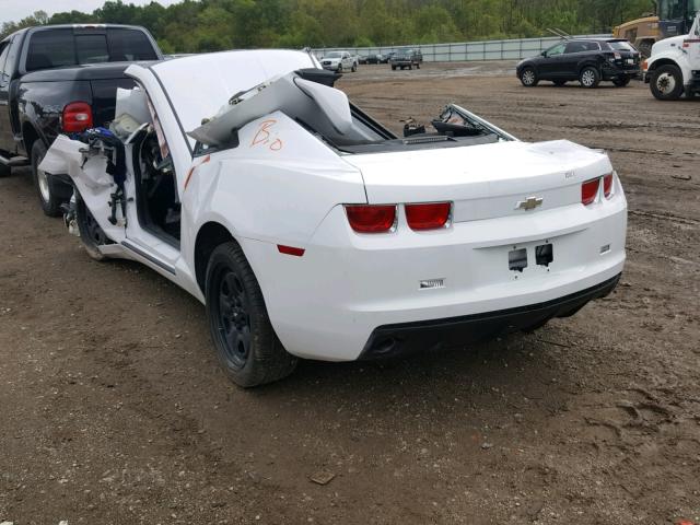 2G1FA1ED7B9140587 - 2011 CHEVROLET CAMARO LS WHITE photo 3