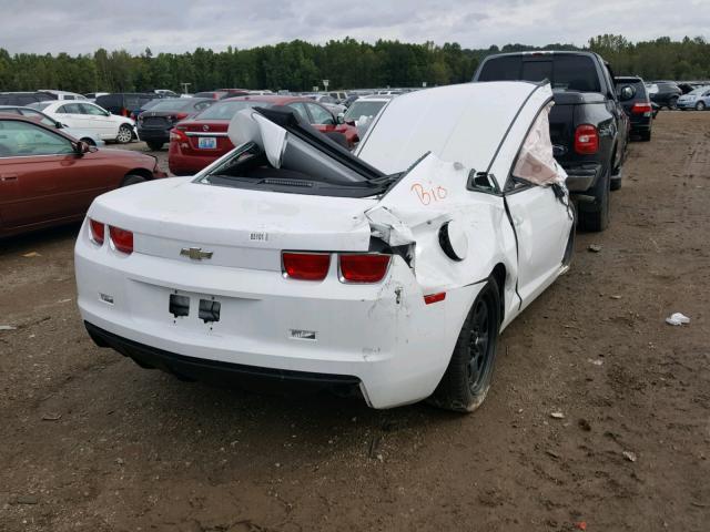 2G1FA1ED7B9140587 - 2011 CHEVROLET CAMARO LS WHITE photo 4