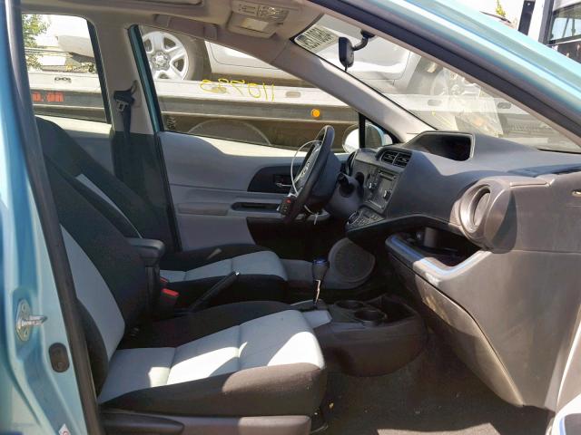 JTDKDTB33D1052082 - 2013 TOYOTA PRIUS C BLUE photo 5