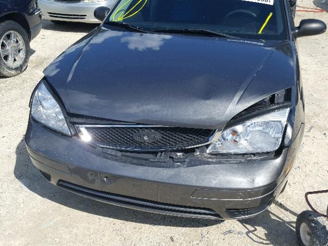 1FAFP34N37W154079 - 2007 FORD FOCUS ZX4 GRAY photo 9