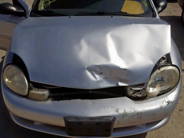 1B3ES46C71D223544 - 2001 DODGE NEON SE SILVER photo 7