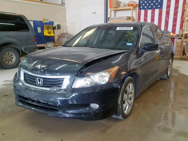 1HGCP36848A073659 - 2008 HONDA ACCORD EXL BLACK photo 2