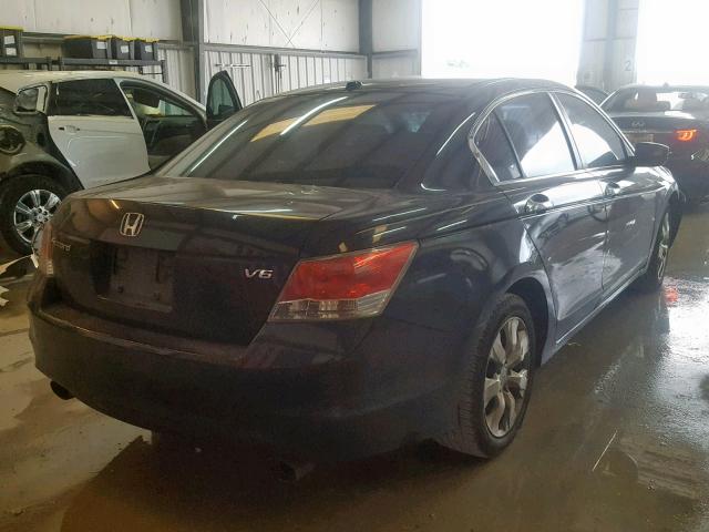 1HGCP36848A073659 - 2008 HONDA ACCORD EXL BLACK photo 4