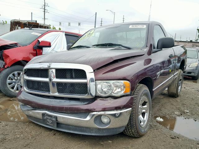 1D7HA16N14J181625 - 2004 DODGE RAM 1500 S PURPLE photo 2