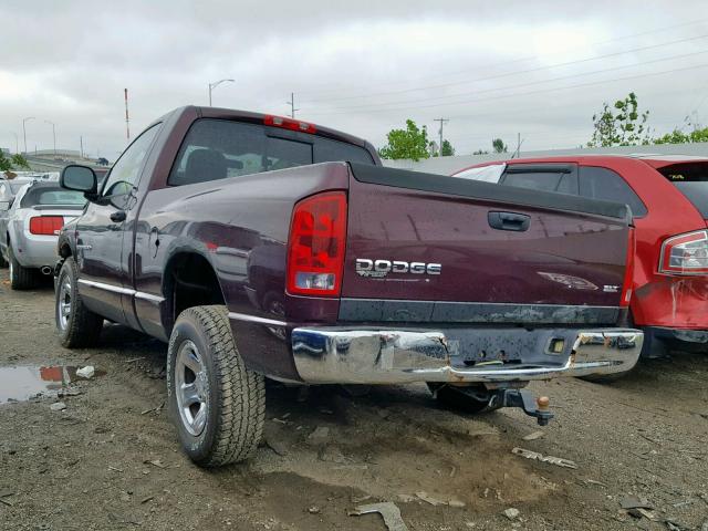 1D7HA16N14J181625 - 2004 DODGE RAM 1500 S PURPLE photo 3