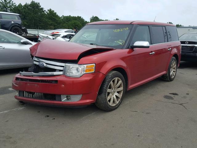 2FMGK5DC9ABB06050 - 2010 FORD FLEX LIMIT RED photo 2