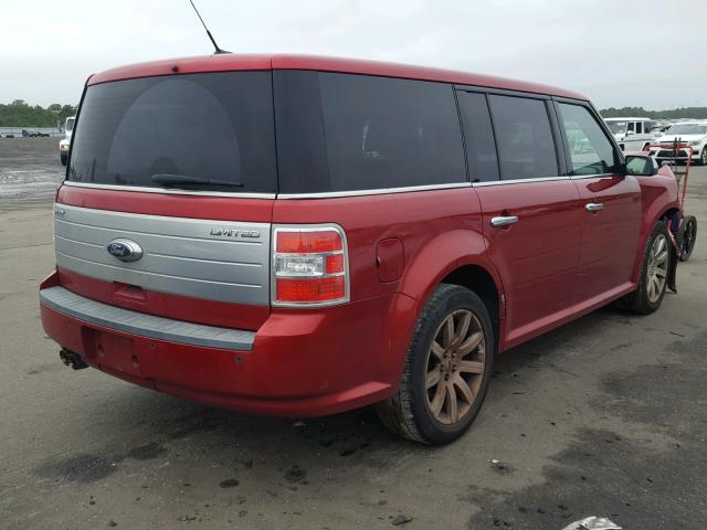 2FMGK5DC9ABB06050 - 2010 FORD FLEX LIMIT RED photo 4