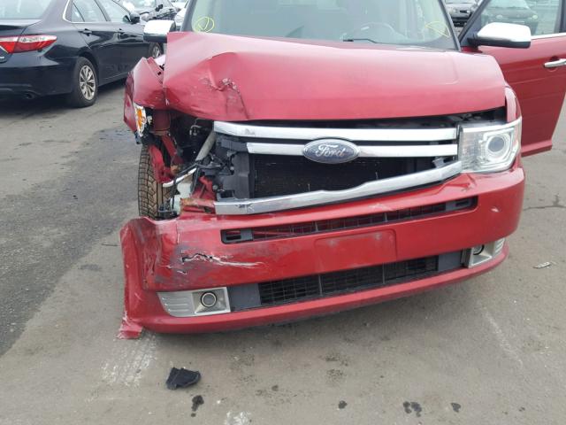 2FMGK5DC9ABB06050 - 2010 FORD FLEX LIMIT RED photo 7