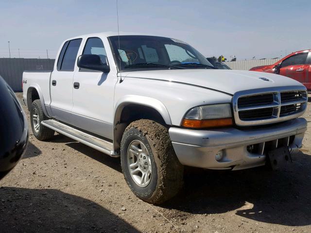 1D7HG48N54S525271 - 2004 DODGE DAKOTA QUA WHITE photo 1