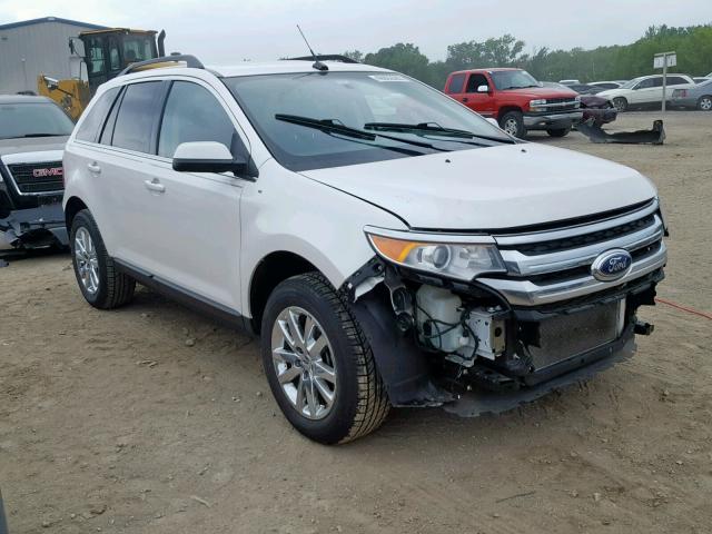 2FMDK3KC9DBB10260 - 2013 FORD EDGE LIMIT WHITE photo 1