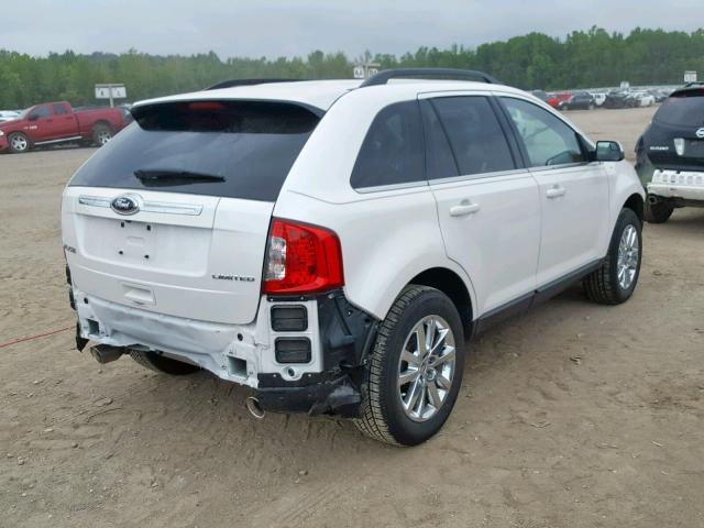 2FMDK3KC9DBB10260 - 2013 FORD EDGE LIMIT WHITE photo 4