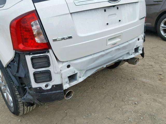 2FMDK3KC9DBB10260 - 2013 FORD EDGE LIMIT WHITE photo 9