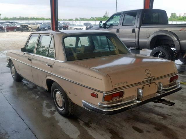 10801812047628 - 1970 MERCEDES-BENZ 280 SE CREAM photo 3