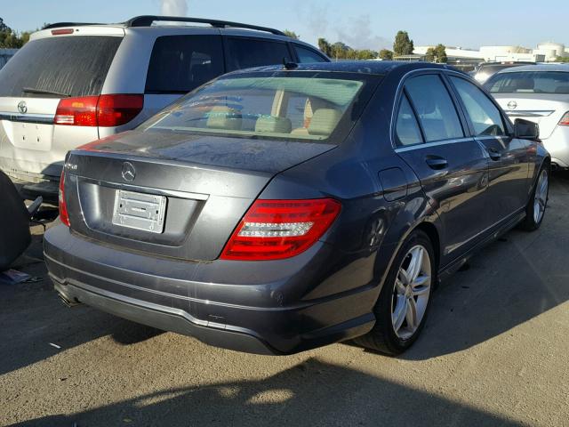 WDDGF4HB4EG243390 - 2014 MERCEDES-BENZ C 250 BLUE photo 4