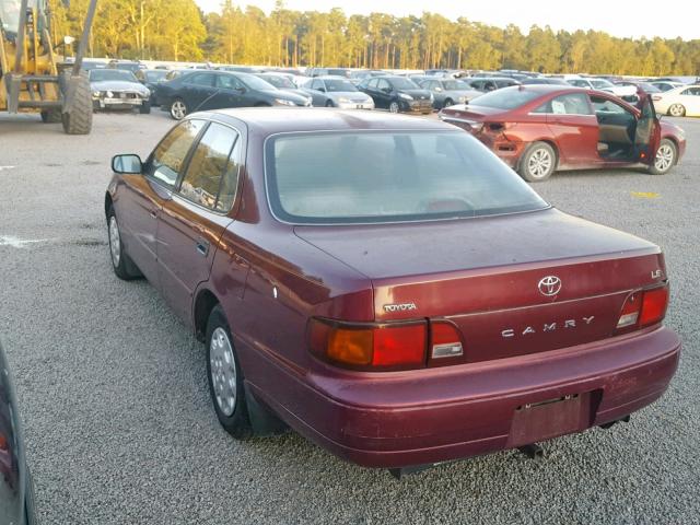 4T1BG12K0TU804011 - 1996 TOYOTA CAMRY DX BURGUNDY photo 3