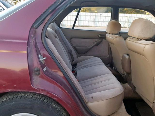 4T1BG12K0TU804011 - 1996 TOYOTA CAMRY DX BURGUNDY photo 6