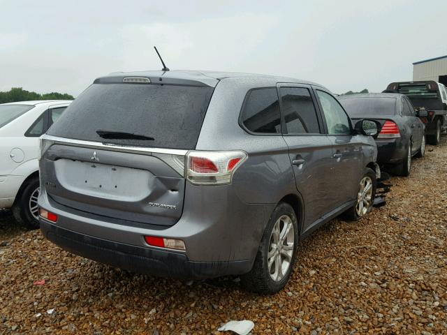 JA4AD3A30EZ019969 - 2014 MITSUBISHI OUTLANDER GRAY photo 4